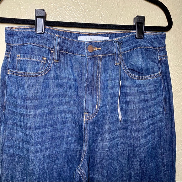 Disclosed High-Rise Wide Leg Crop Raw Hem Jeans - Picture 3 of 8